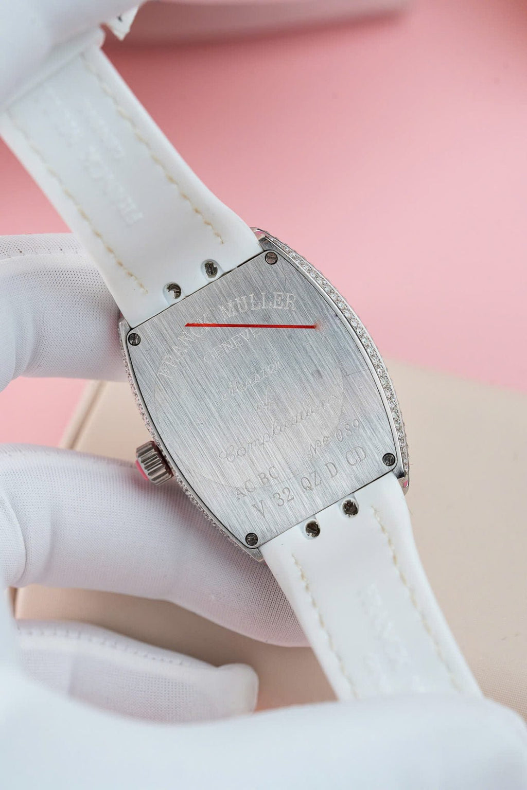 Franck Muller V32 Watch Custom Diamonds Moissanite 36mm