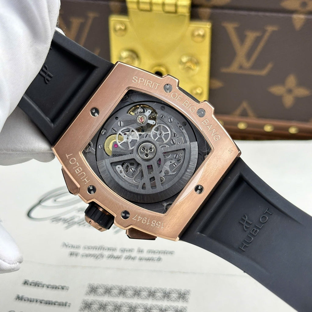 Hublot Spirit Of Big Bang King Gold Watch Bezel Black Ceramic 42mm