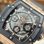 Hublot Spirit Of Big Bang King Gold Watch Bezel Black Ceramic 42mm