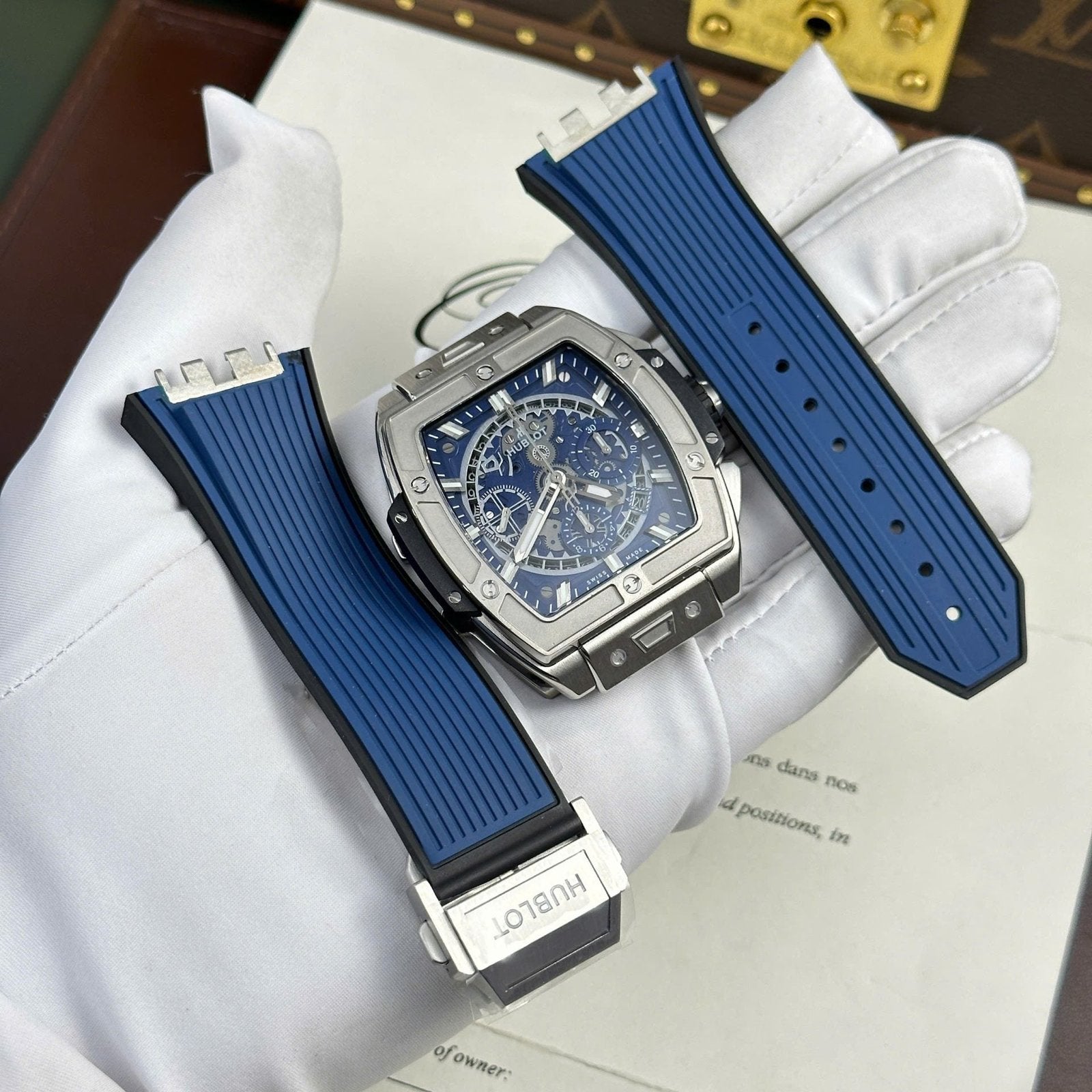 Hublot Spirit Of Big Bang Titanium Watch Dial Blue 42mm