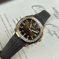 Patek Philippe Aquanaut 5167R Watch Gold Wrapped Moissanite 40mm