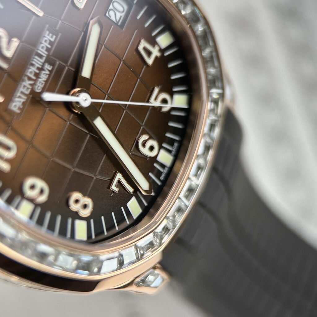 Patek Philippe Aquanaut 5167R Watch Gold Wrapped Moissanite 40mm