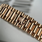Rolex Day-Date Watch Gold Wrapped + Diamonds Moissanite Baguette 36mm