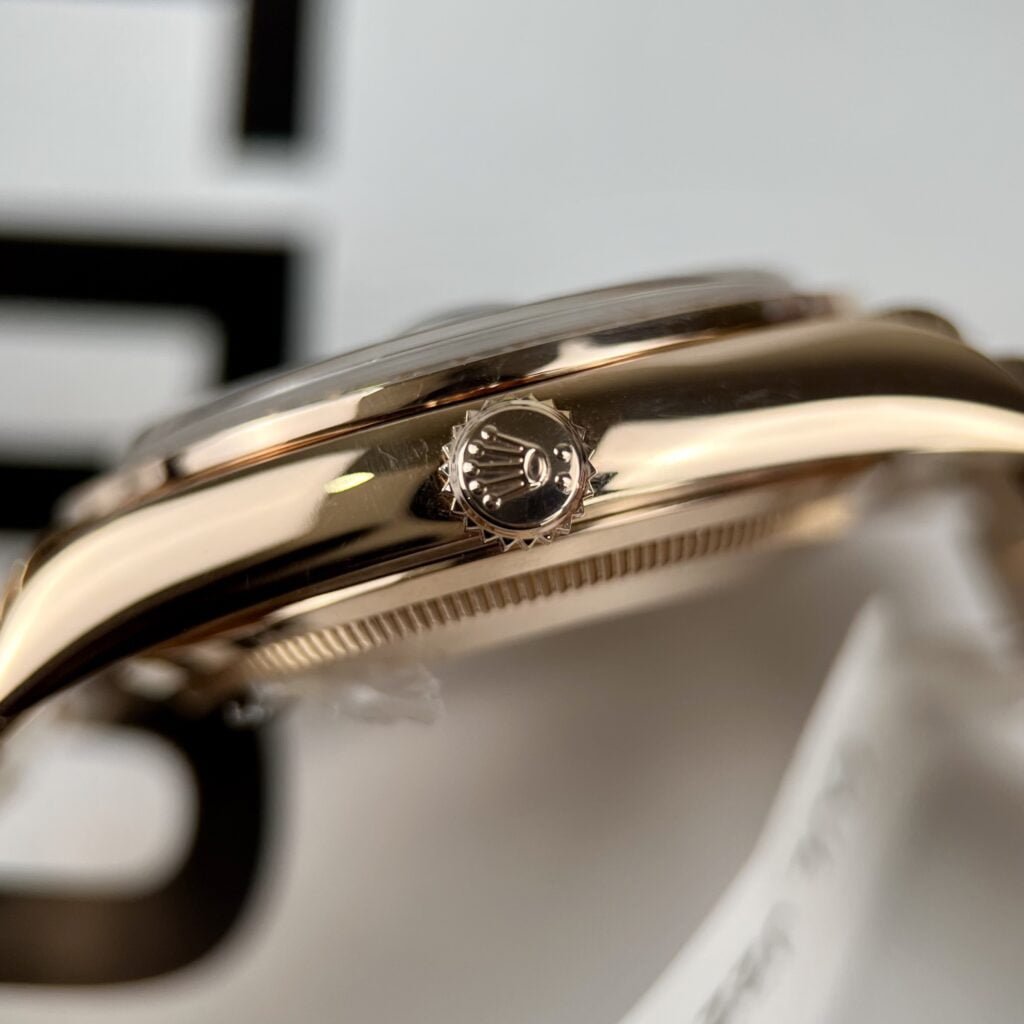 Rolex Day-Date Watch Gold Wrapped + Diamonds Moissanite Baguette 36mm