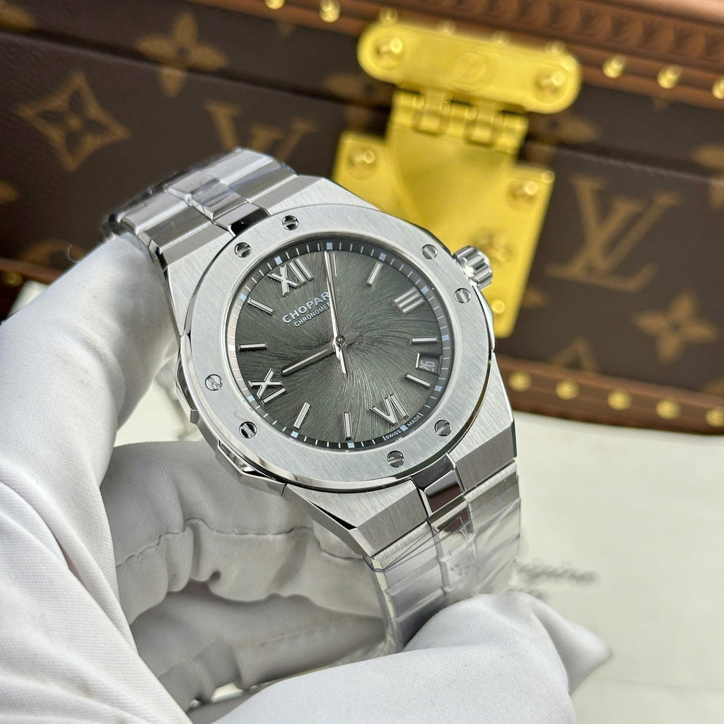 Chopard Alpine Eagle Watch Gray Dial Metal Wire 41mm