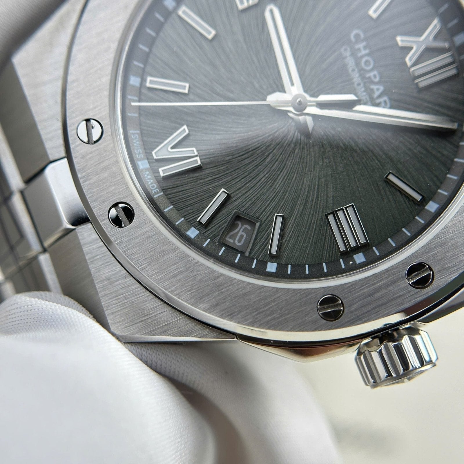 Chopard Alpine Eagle Watch Gray Dial Metal Wire 41mm