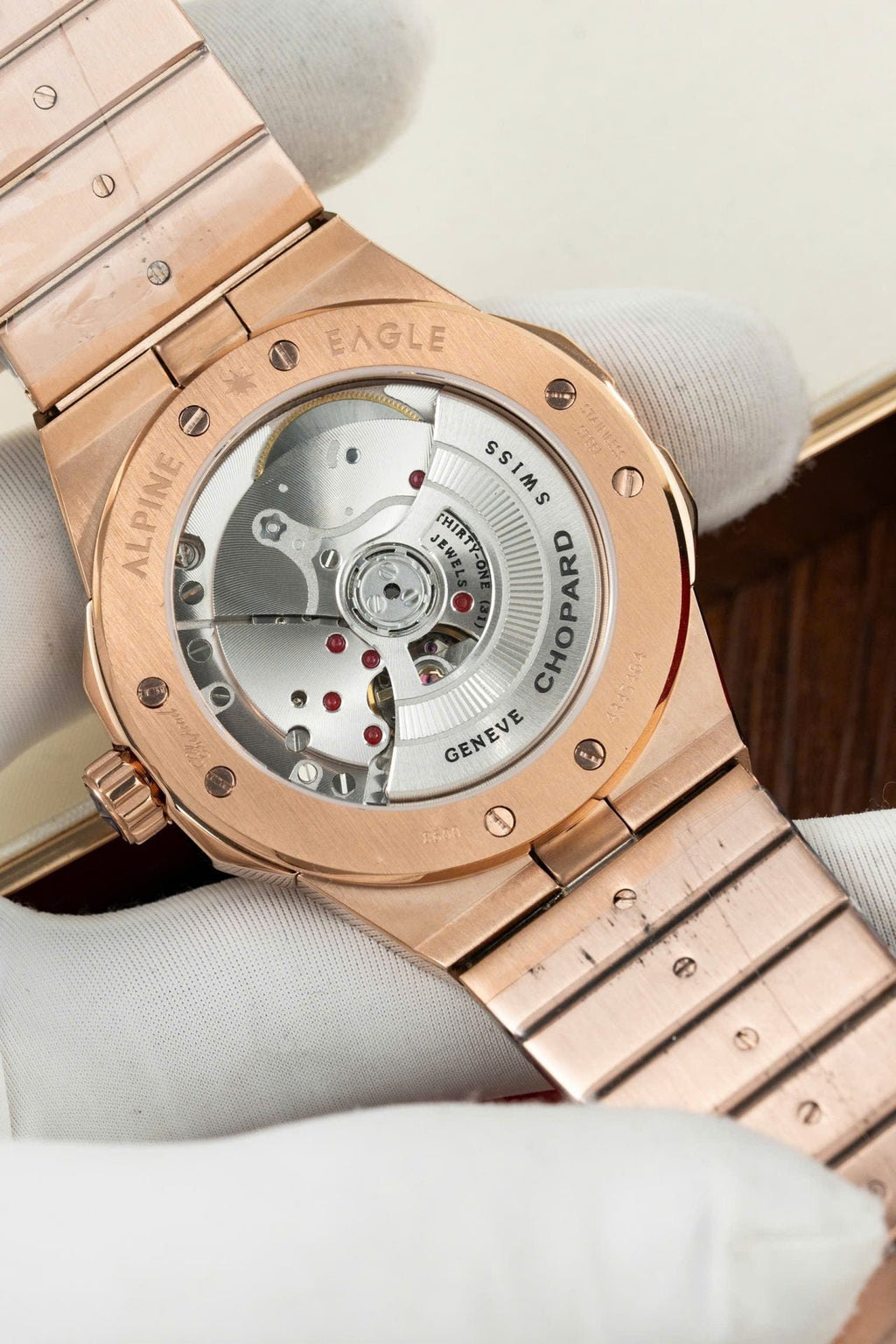 Chopard Alpine Eagle Rose Gold Watch Dial Green 41mm