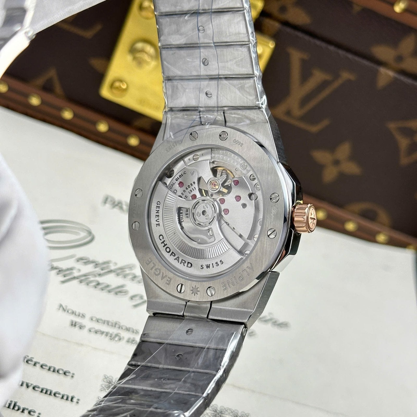 Chopard Alpine Eagle Watch Demi Rose Gold 41mm