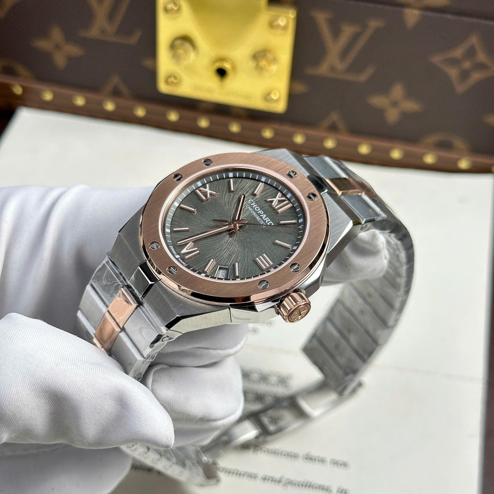 Chopard Alpine Eagle Watch Demi Rose Gold 41mm