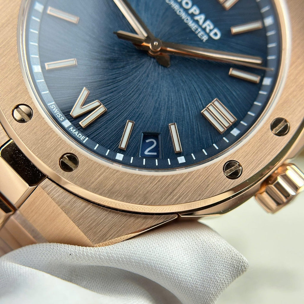 Chopard Alpine Eagle Rose Gold Watch Dial Blue 41mm