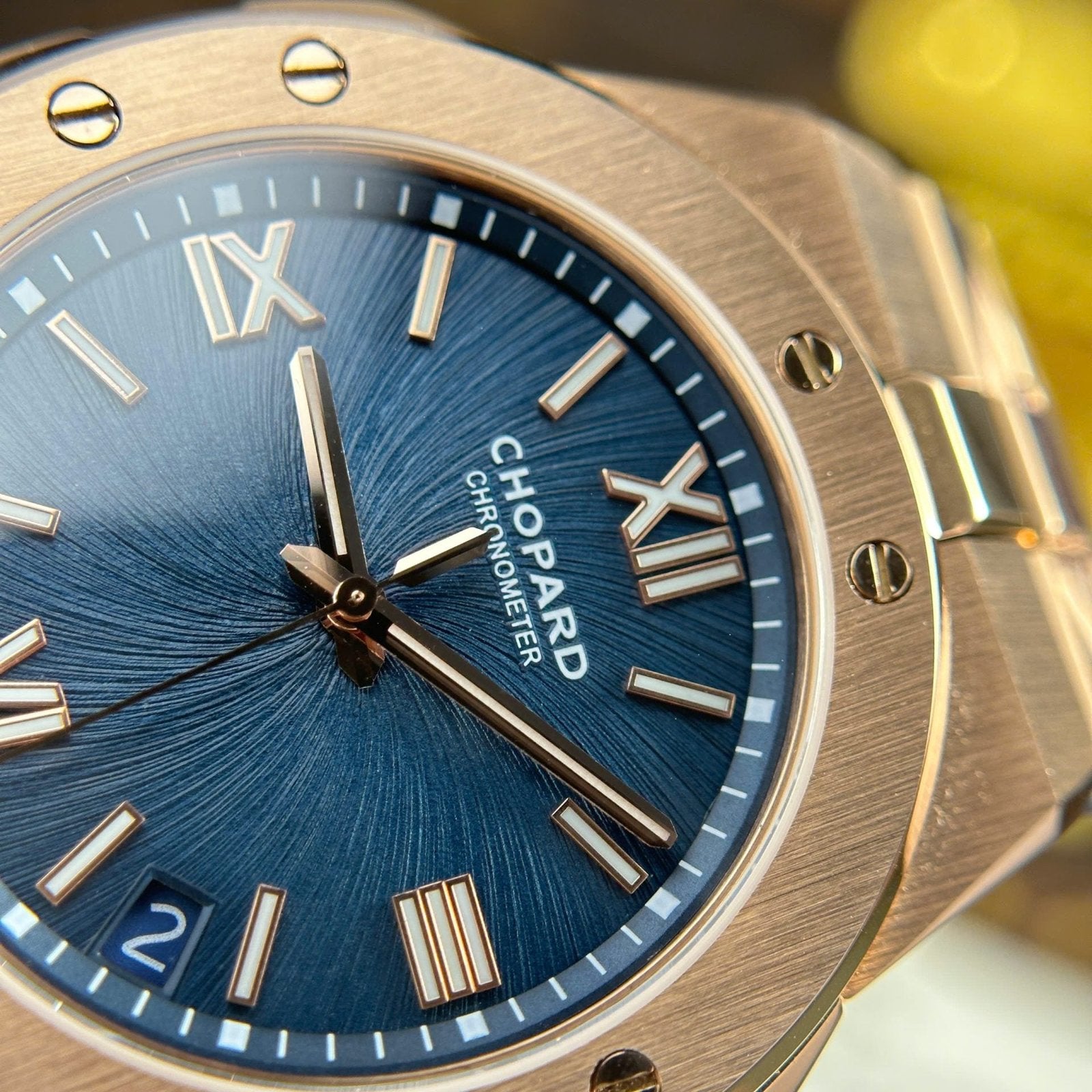 Chopard Alpine Eagle Rose Gold Watch Dial Blue 41mm