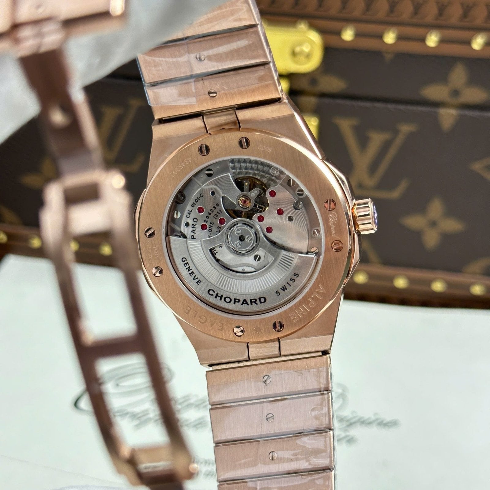 Chopard Alpine Eagle Rose Gold Watch Dial Blue 41mm