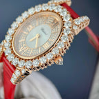 Chopard Full Moissanite Diamonds Watch Gold Wrapped 34mm