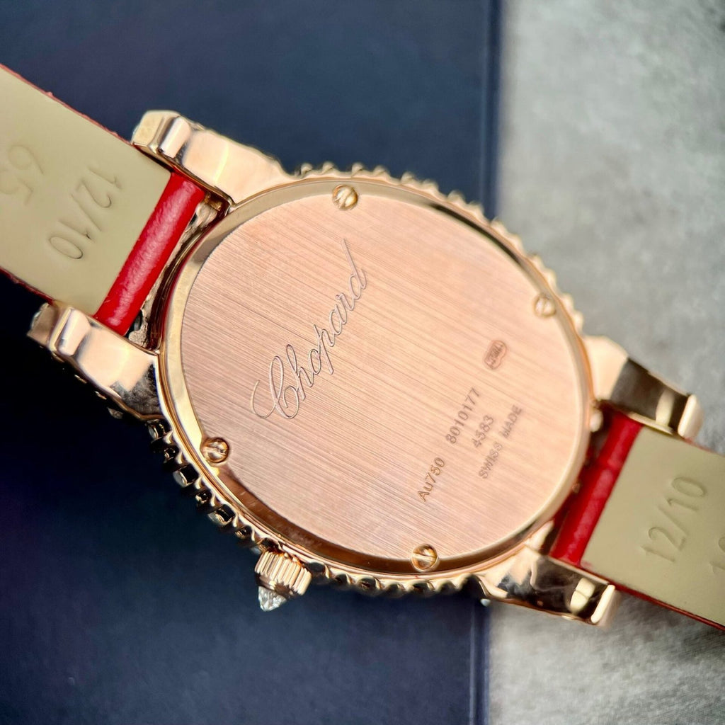 Chopard Full Moissanite Diamonds Watch Gold Wrapped 34mm