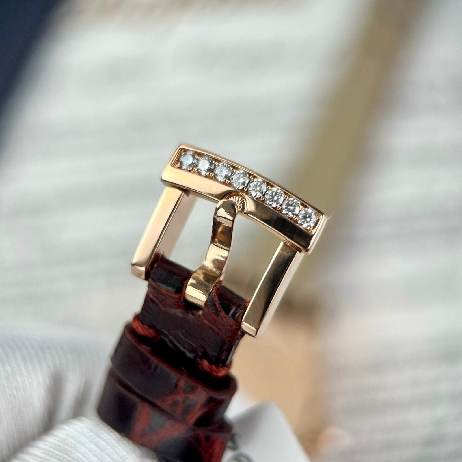 Chopard  Watch With Moissanite Diamonds 18K Gold Wrapped 34mm