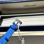 Chopard Watch With Moissanite Diamonds Leather Strap 30mm