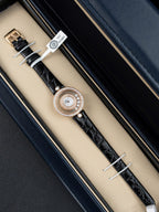 Chopard Happy 203857 Watch Full Moissanite Diamonds + 18K Gold Wrapped  36mm