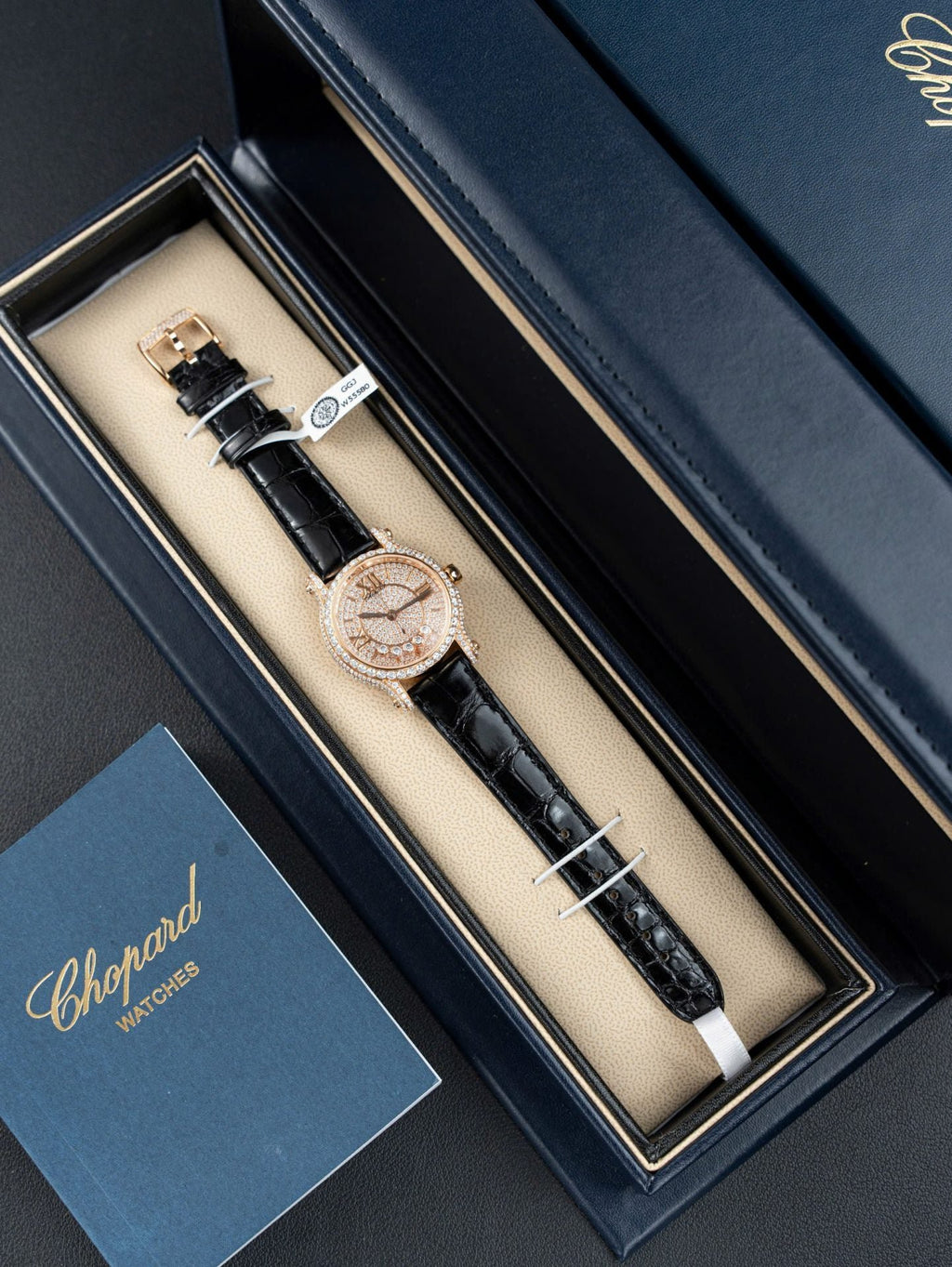 Chopard Happy 274891 Watch Synthetic Diamonds + 18K Gold Wrapped 36mm