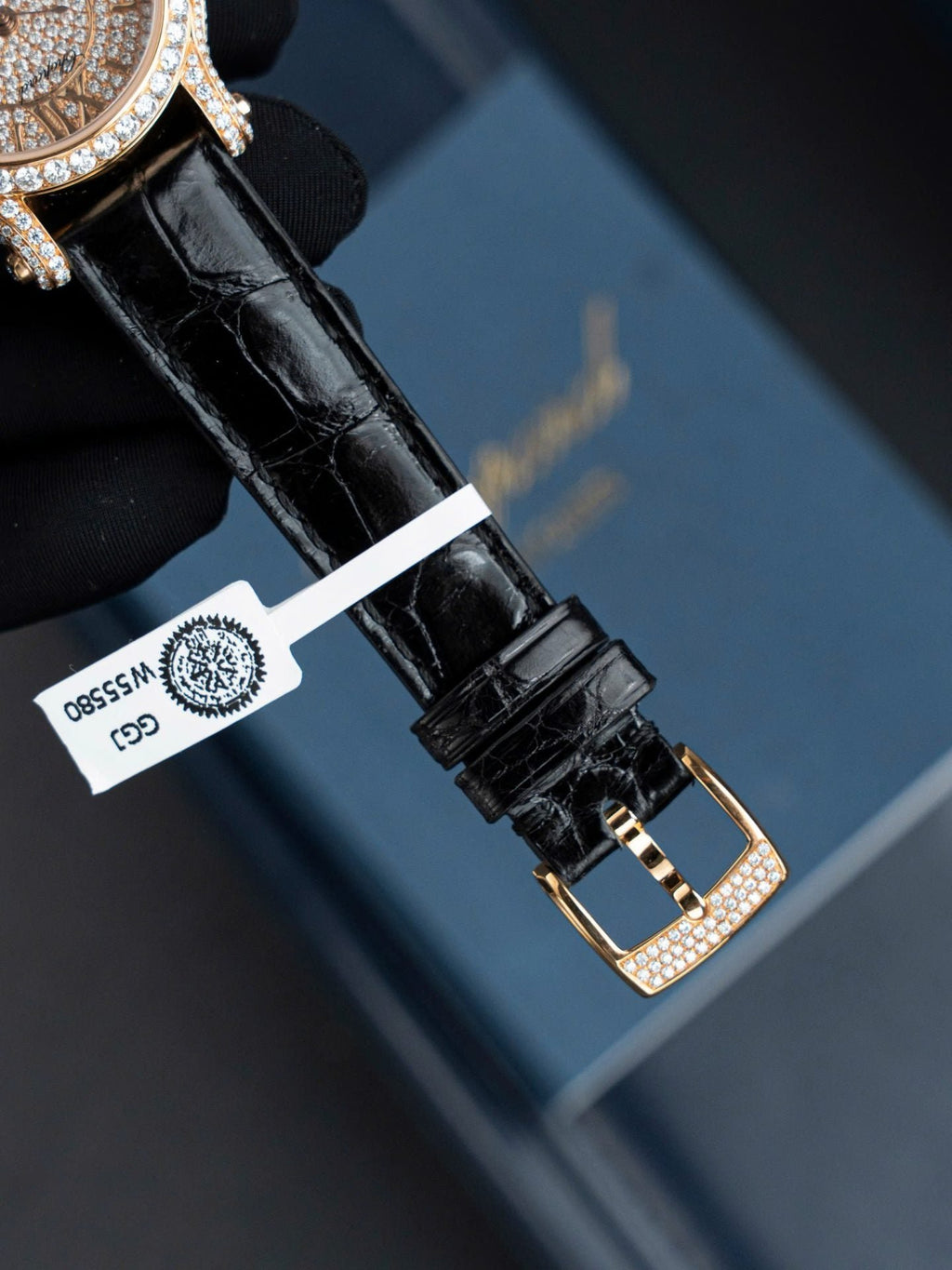 Chopard Happy 274891 Watch Synthetic Diamonds + 18K Gold Wrapped 36mm