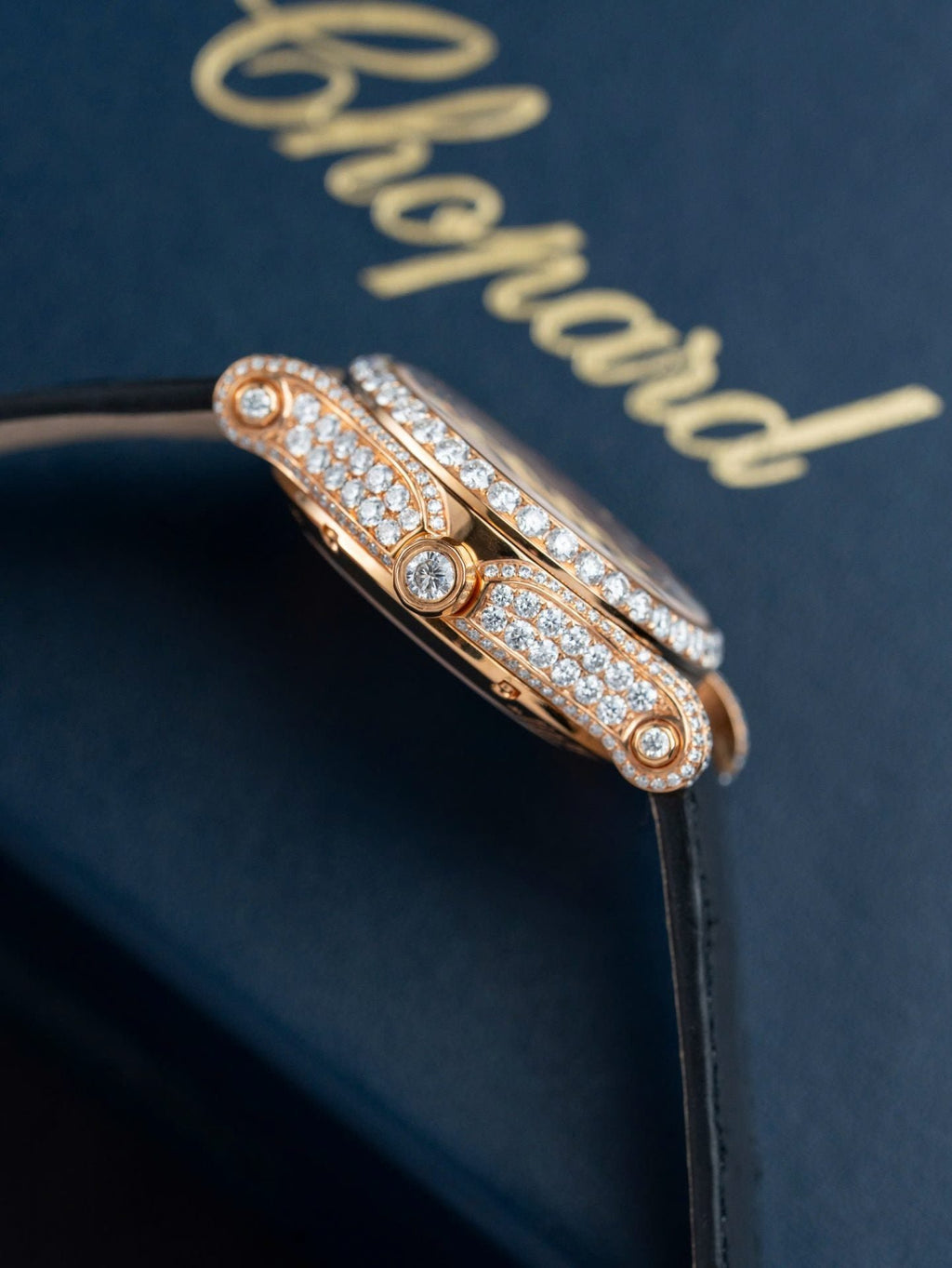 Chopard Happy 274891 Watch Synthetic Diamonds + 18K Gold Wrapped 36mm
