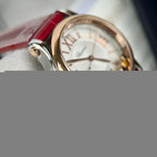 Chopard Happy Sport Watch Red Leather Strap 36mm