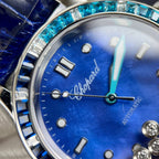 Chopard Happy Sport Watch Blue Dial Leather Strap 36mm