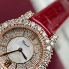 Chopard L’Heure Watch 18K Gold Wrapped + Diamonds Moissanite 36mm