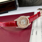 Chopard L’Heure Watch 18K Gold Wrapped + Diamonds Moissanite 36mm