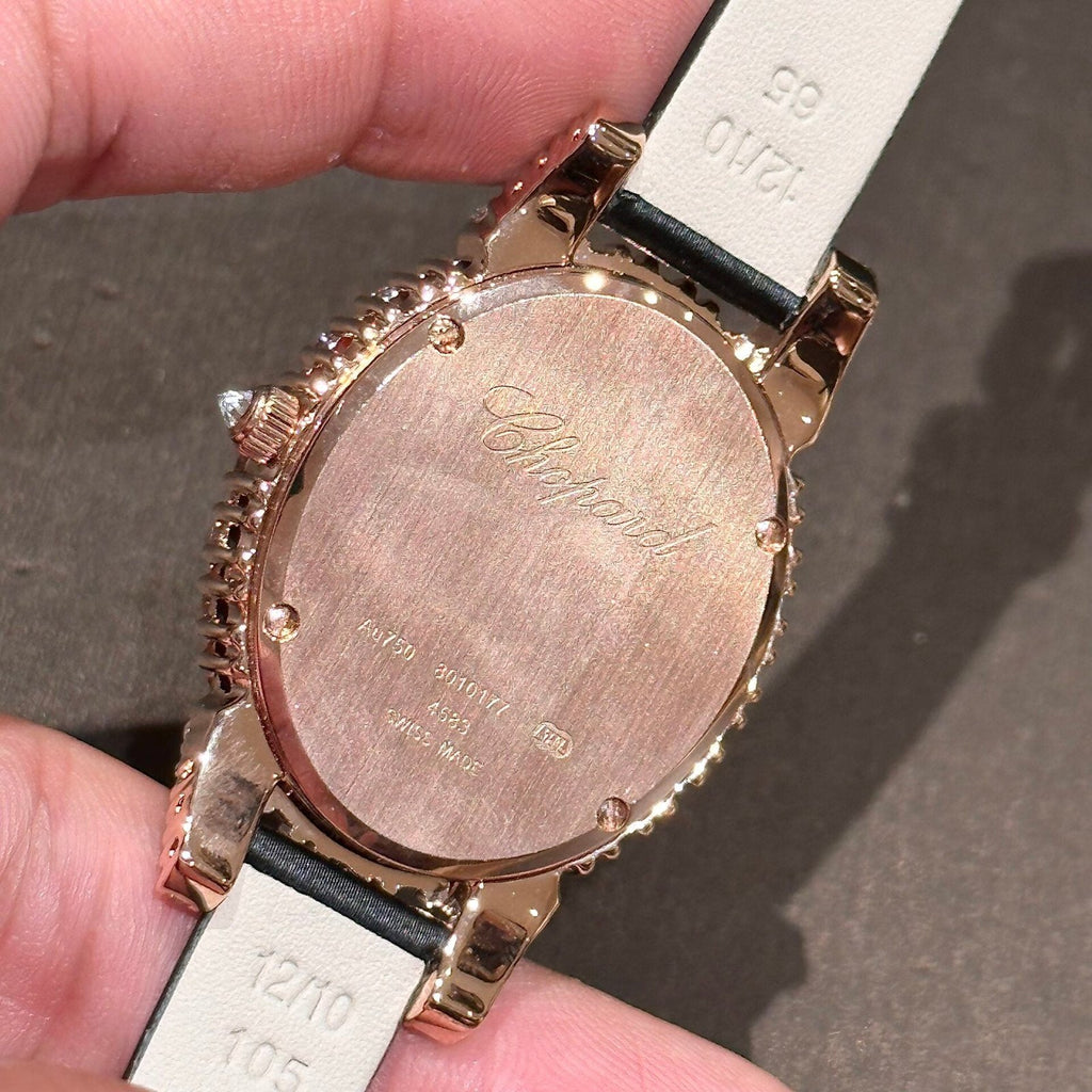 Chopard Gold Wrapped Women’s Watch Moissanite Diamonds 34mm