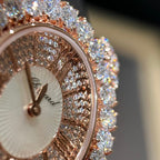 Chopard Gold Wrapped Women’s Watch Moissanite Diamonds 34mm