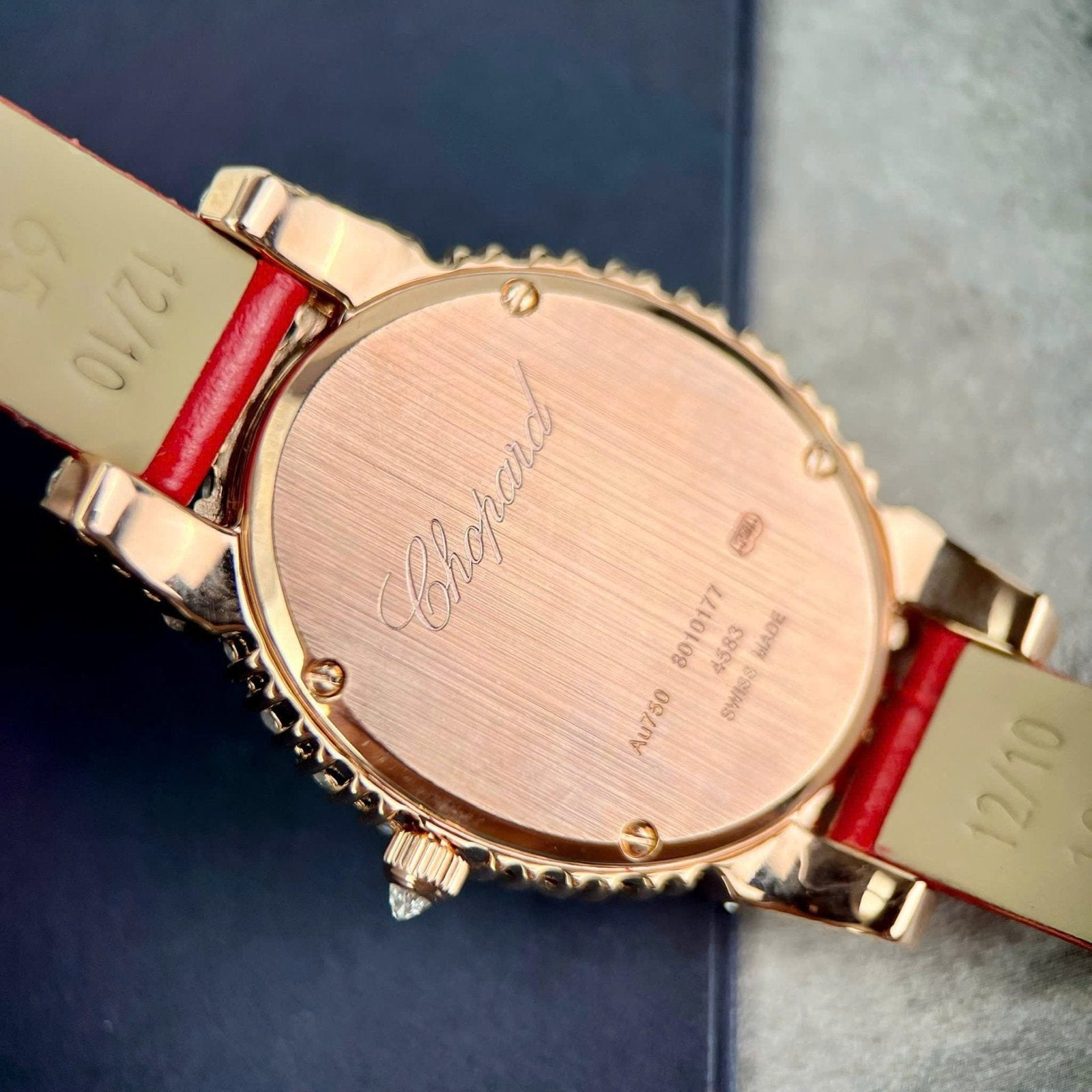 Chopard Women Watch Gold Wrapped And Moissanite Diamonds 34mm