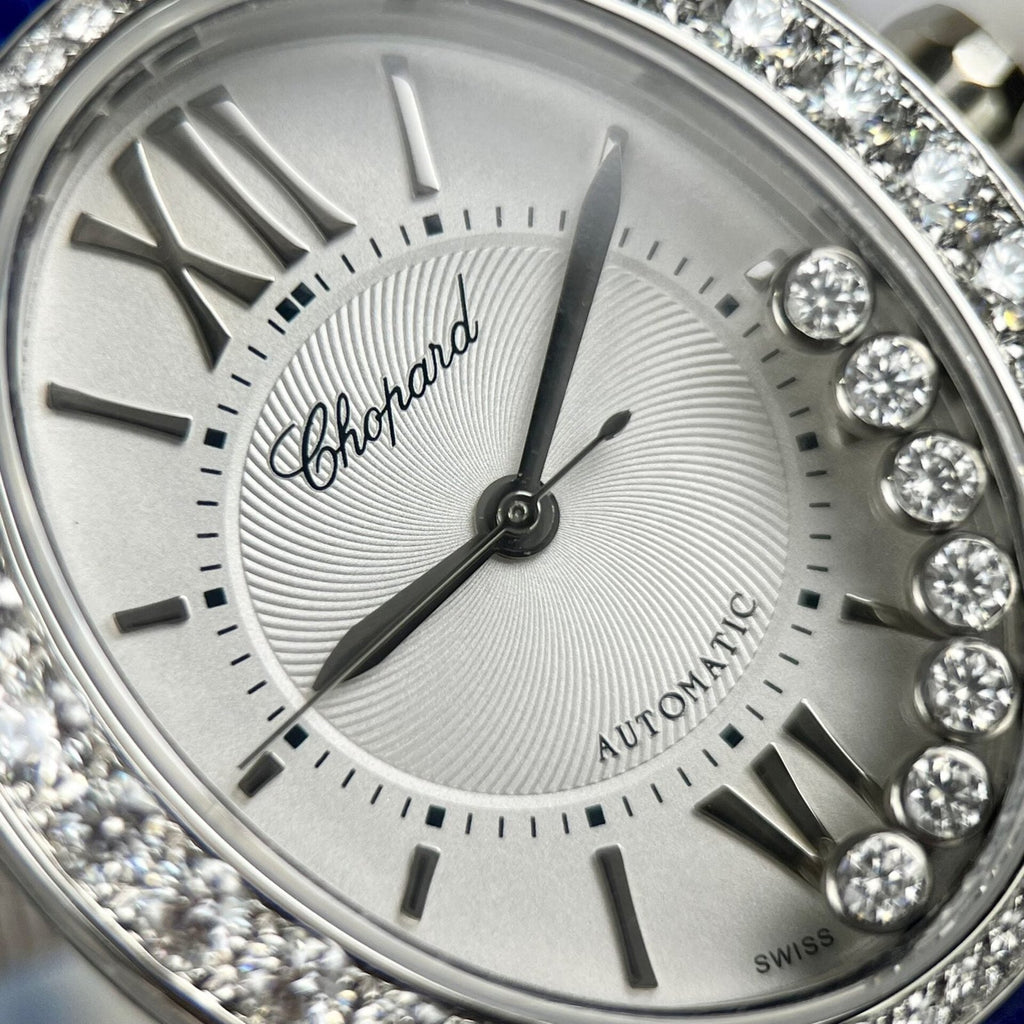 Chopard Women’s Watch With Diamond Moissanite Blue 34mm