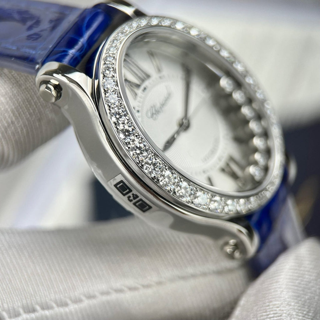 Chopard Women’s Watch With Diamond Moissanite Blue 34mm