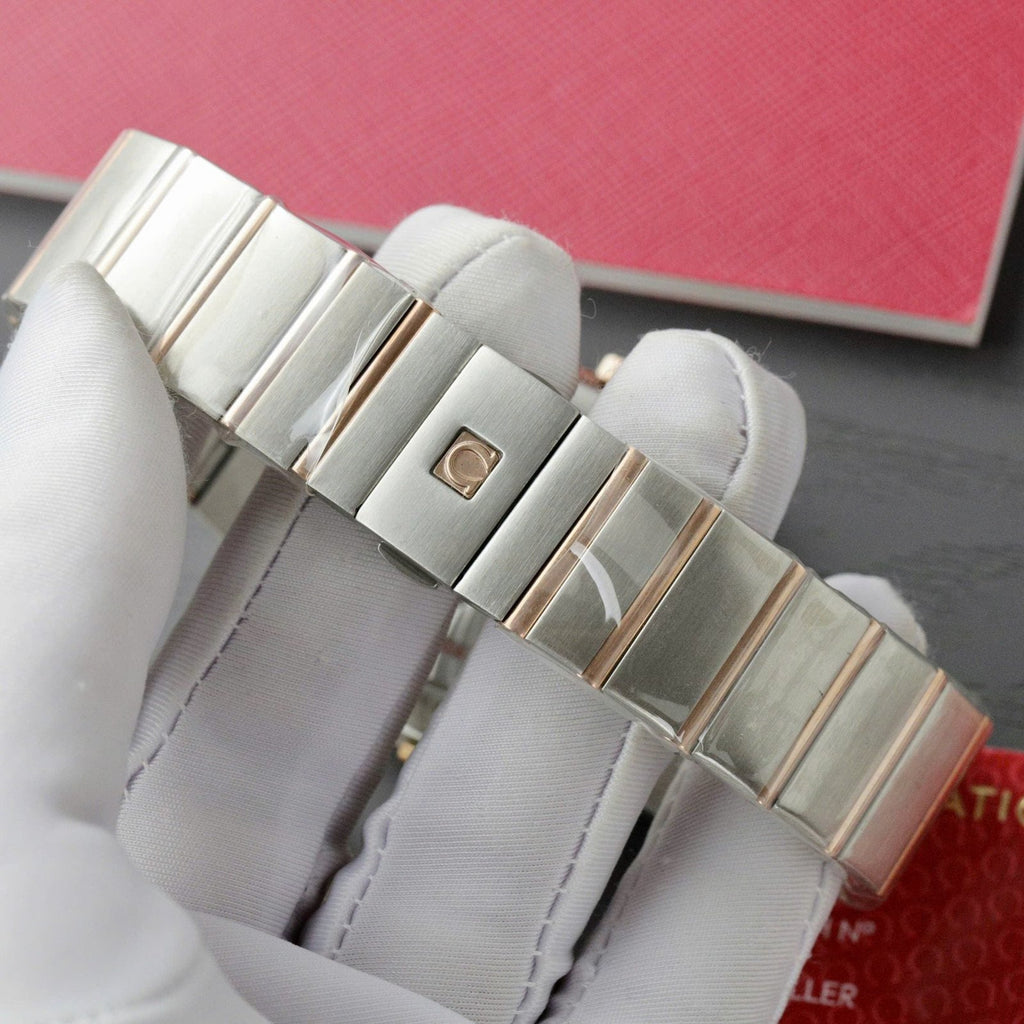 Omega Constellation Co-Axial Watch White Dial Metal Strap 38mm