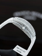 Franck Muller V32 White Watch Moissanite Diamonds 36mm