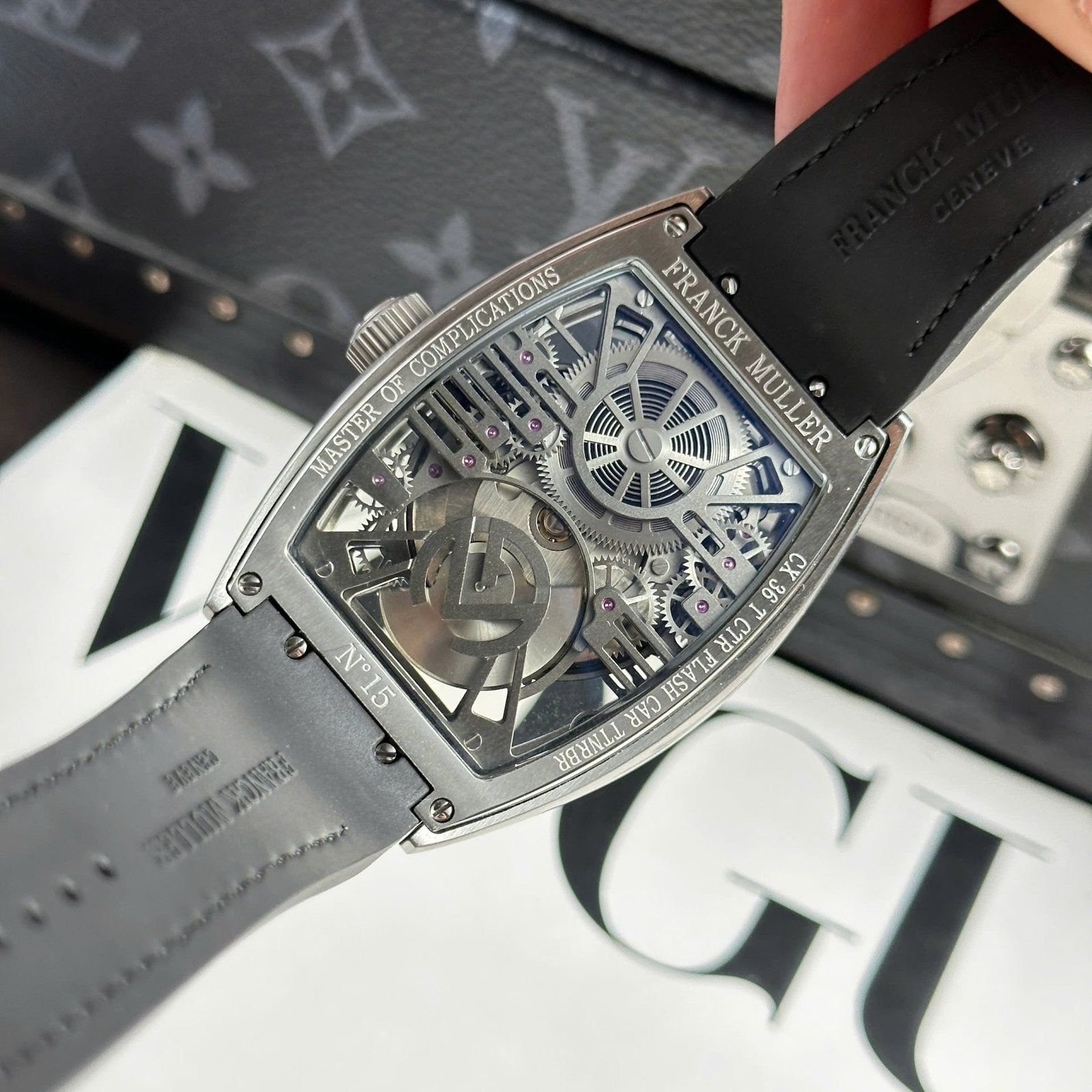 Franck Muller Watch Curvex CX Grand Central Tourbillon Skeleton 42x56mm