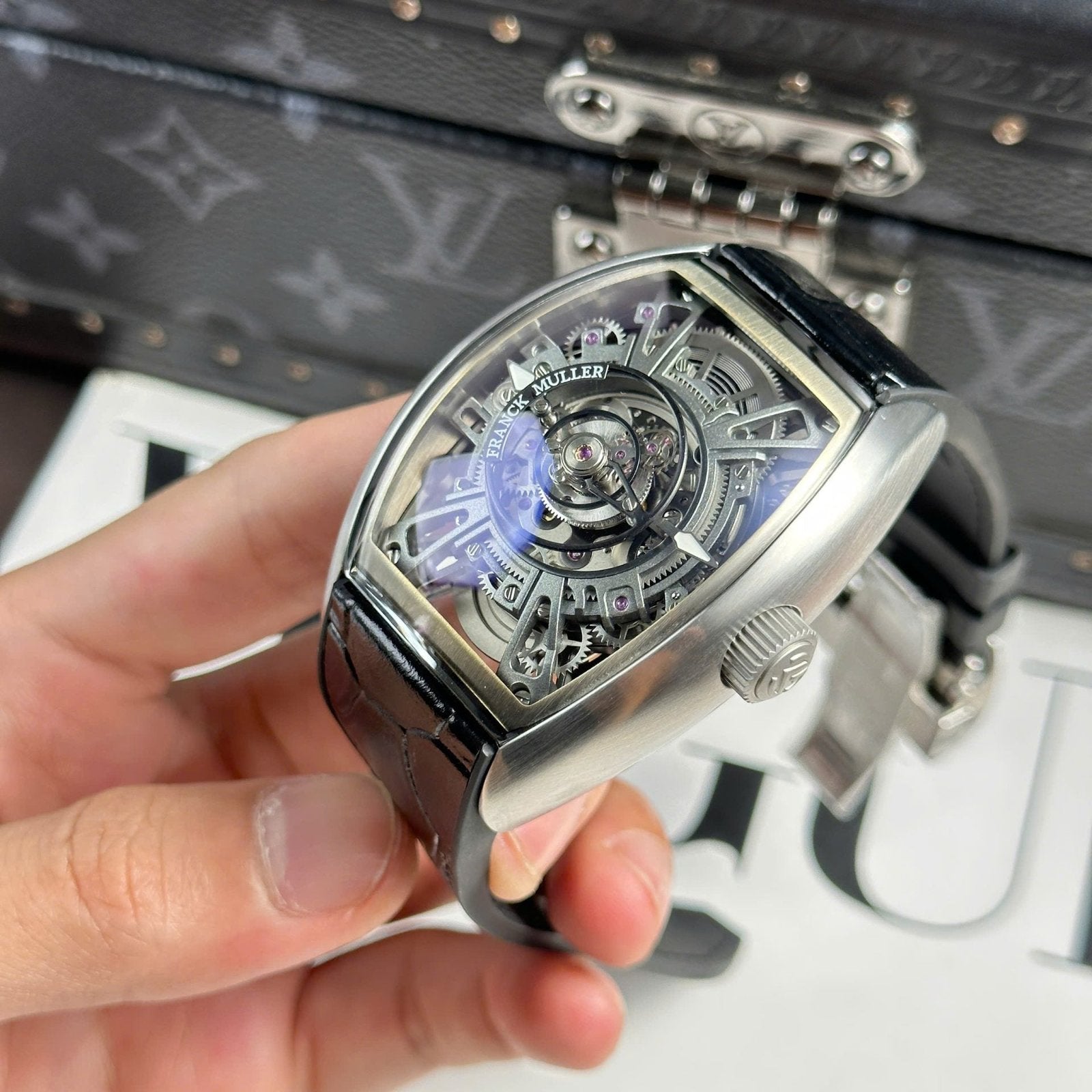 Franck Muller Watch Curvex CX Grand Central Tourbillon Skeleton 42x56mm