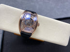 Franck Muller High End Watch Curvex CX Grand Central Tourbillon Skeleton Rose Gold 36x53mm