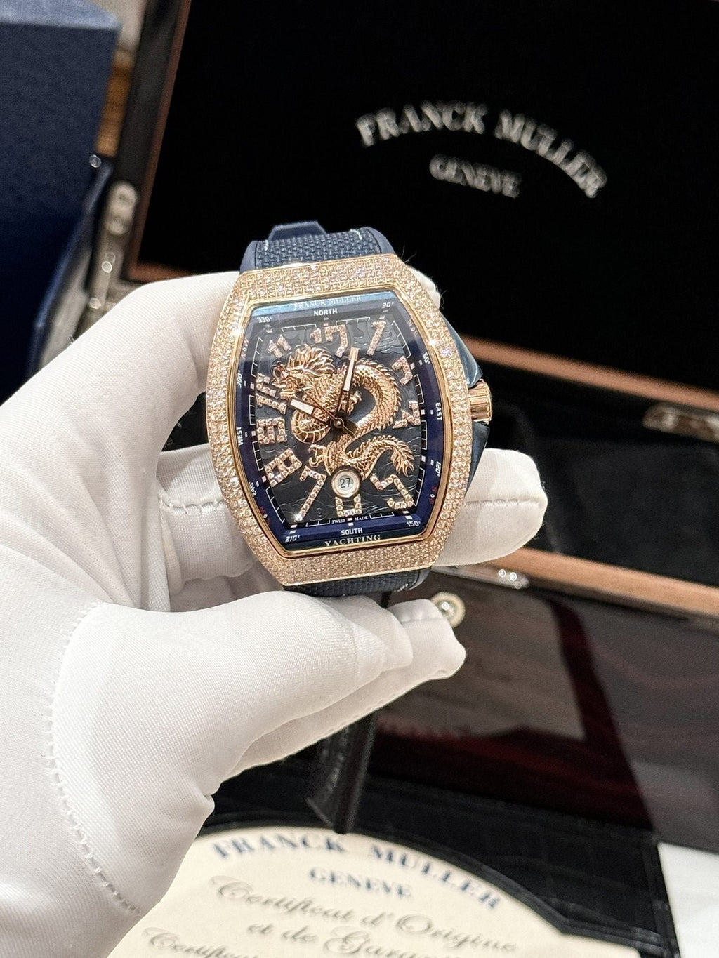 Franck Muller Watch Vanguard Dragon V45 Blue 45mm