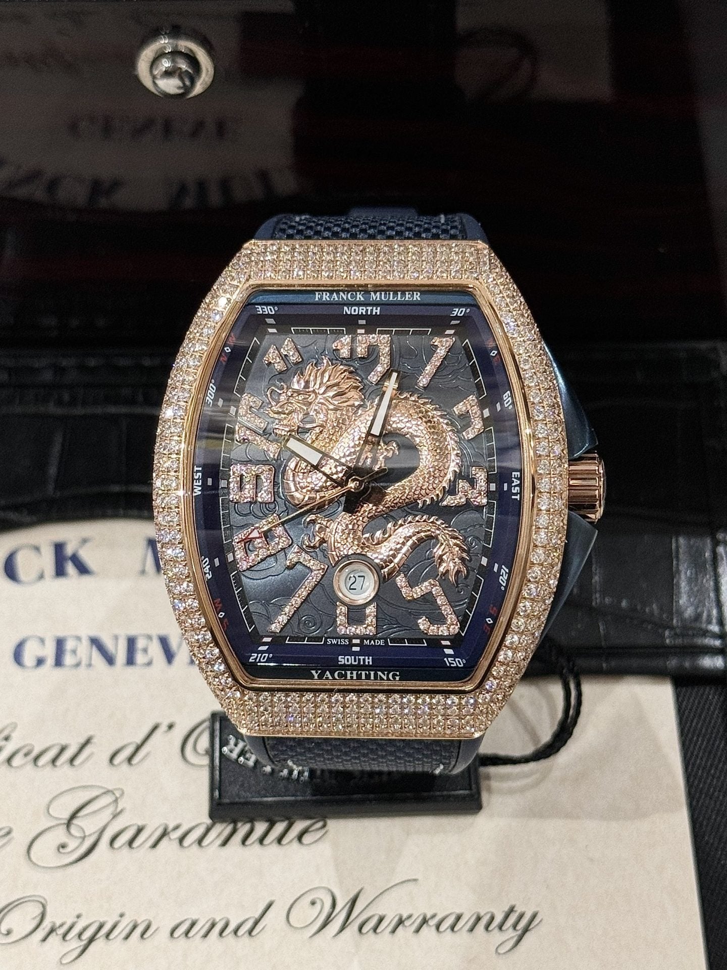 Franck Muller Watch Vanguard Dragon V45 Blue 45mm