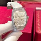 Franck Muller V32 Watch Custom Diamonds Moissanite 36mm