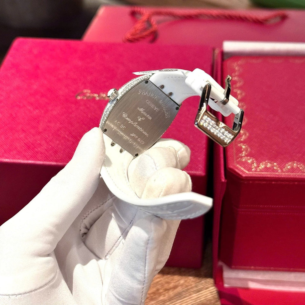 Franck Muller V32 Watch Custom Diamonds Moissanite 36mm
