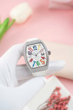Franck Muller V32 Diamonds Moissanite Watch 36mm