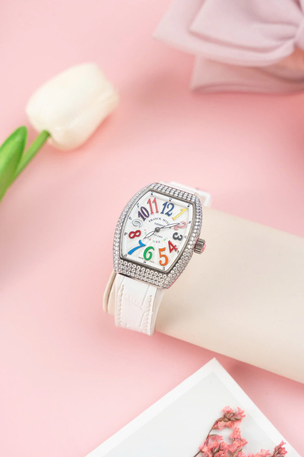 Franck Muller V32 Diamonds Moissanite Watch 36mm