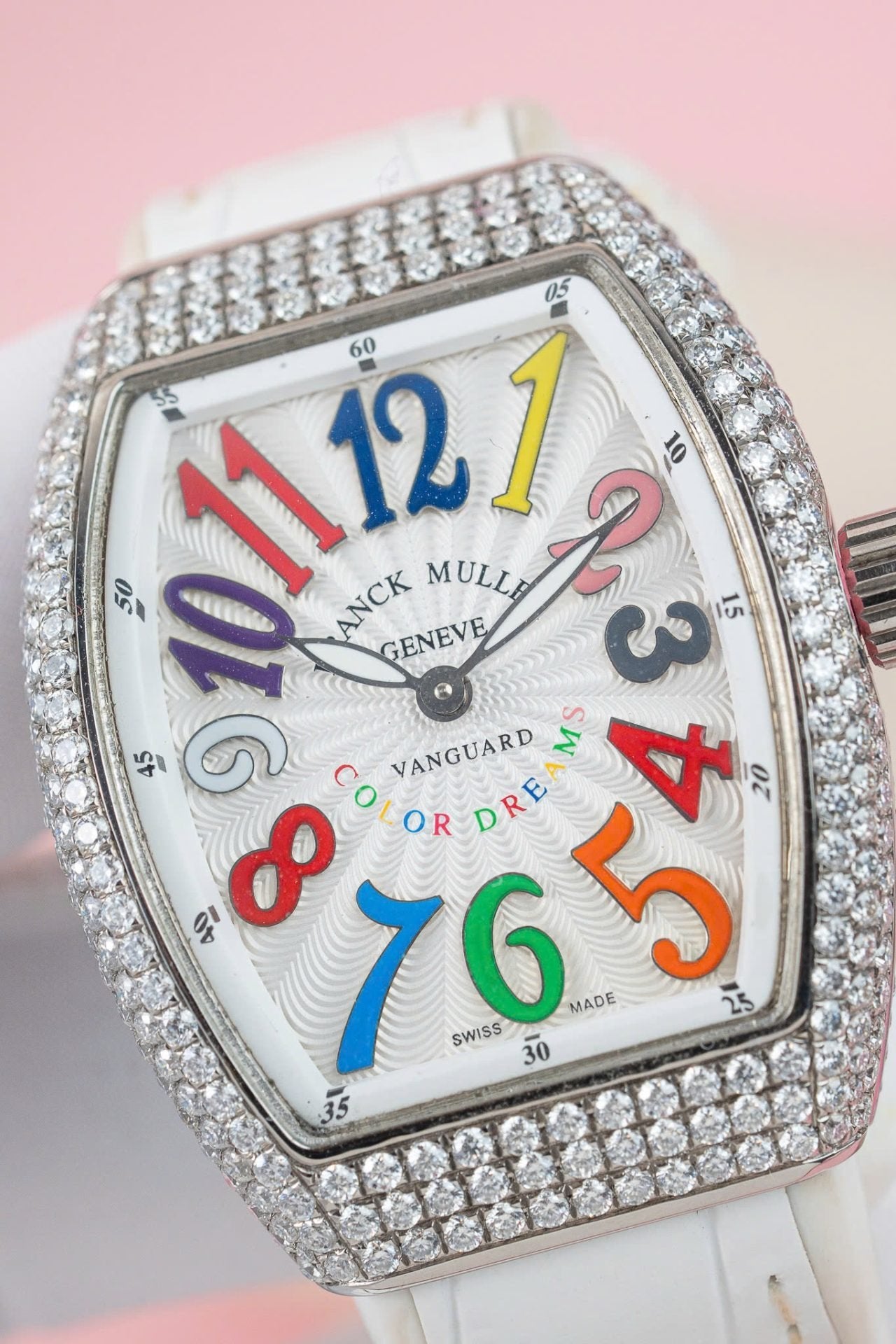 Franck Muller V32 Diamonds Moissanite Watch 36mm