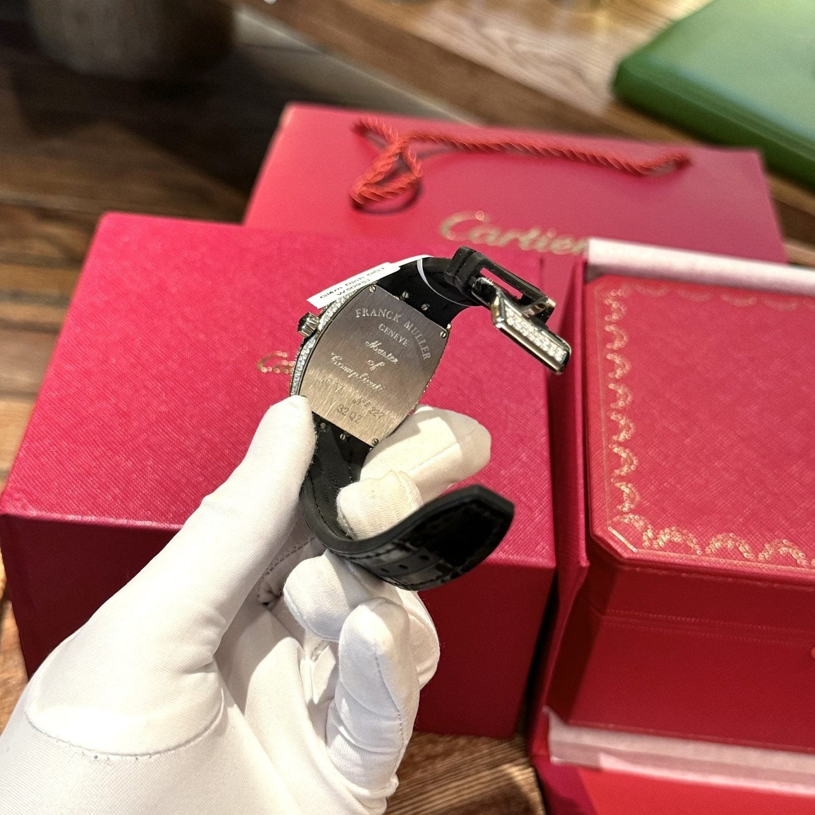 Franck Muller V32 Watch Custom Diamonds Moissanite 36mm
