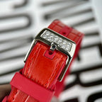Franck Muller V32 Watch Red Dial Rubber Strap  36mm
