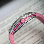 Franck Muller V32 Watch Pink Rubber Strap 36mm