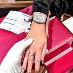 Franck Muller V32 Black Watch Diamonds Moissanite 36mm