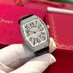 Franck Muller V32 Black Watch Diamonds Moissanite 36mm